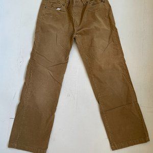 Women's Prana Corduroy Pants Wide Leg Mid Rise Stretchable Size 12